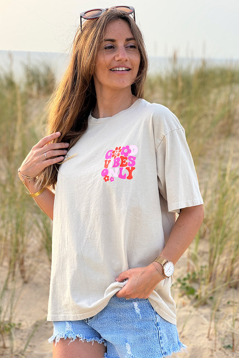 Cream “Good Vibes Only” Tee