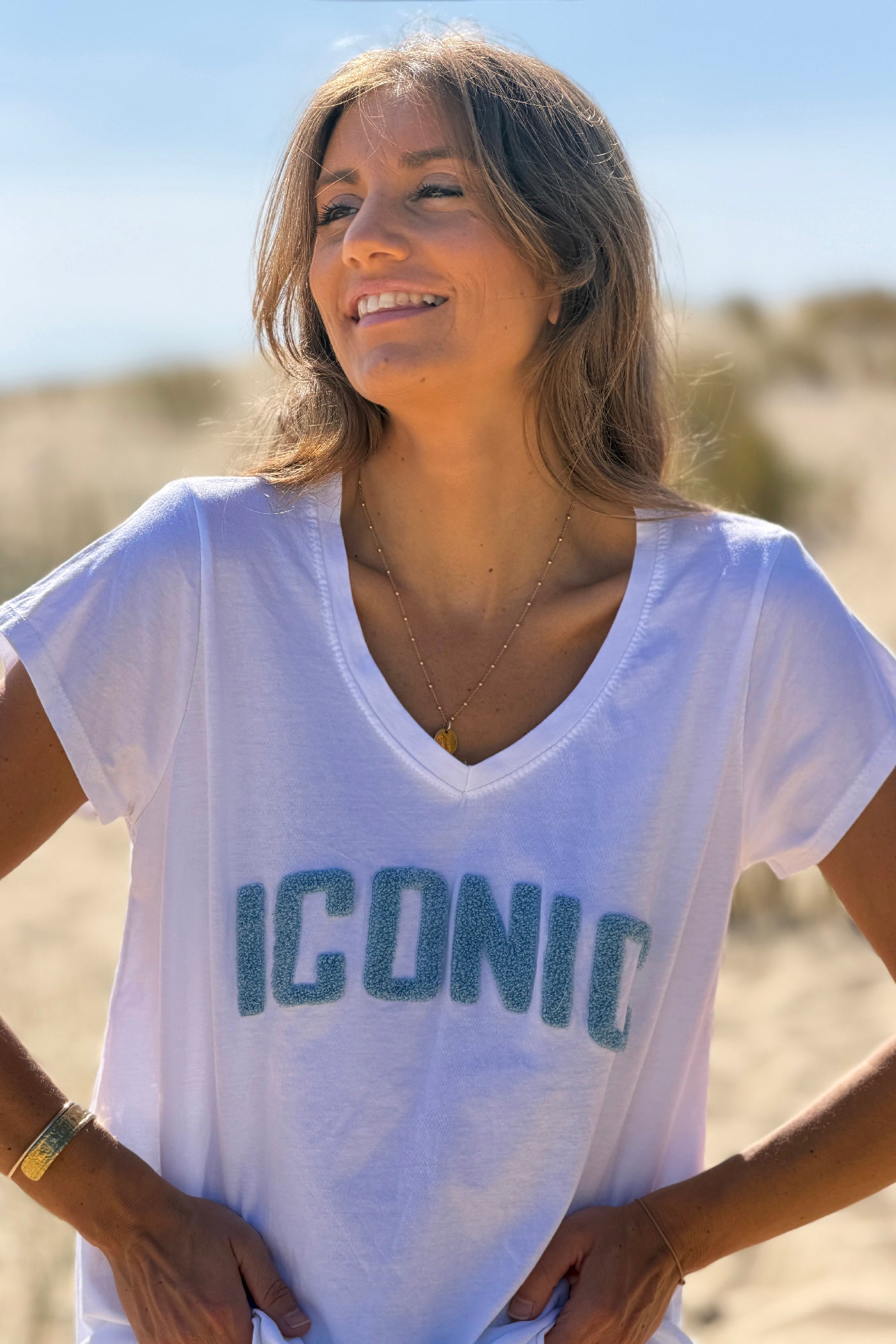 Blue ICONIC Varsity Tee