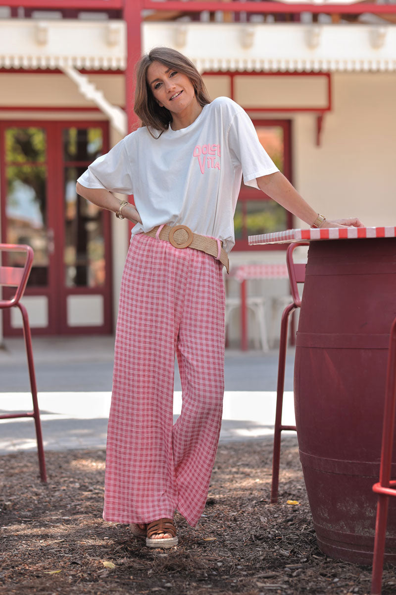 White “Dolce Vita” Tee