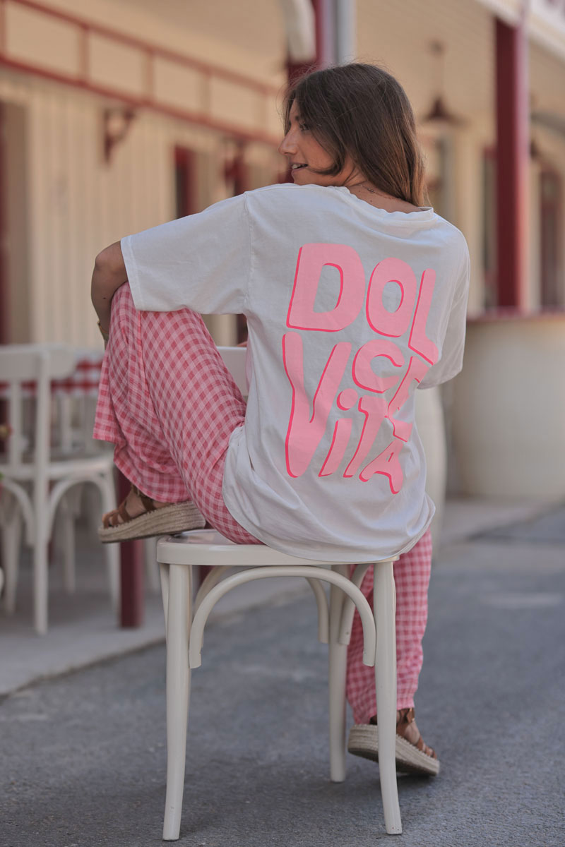 White “Dolce Vita” Tee