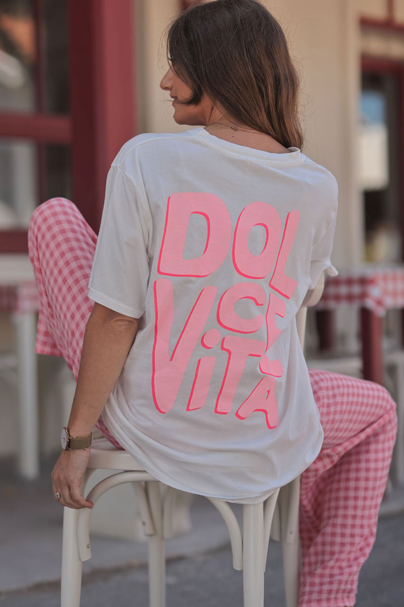 White “Dolce Vita” Tee