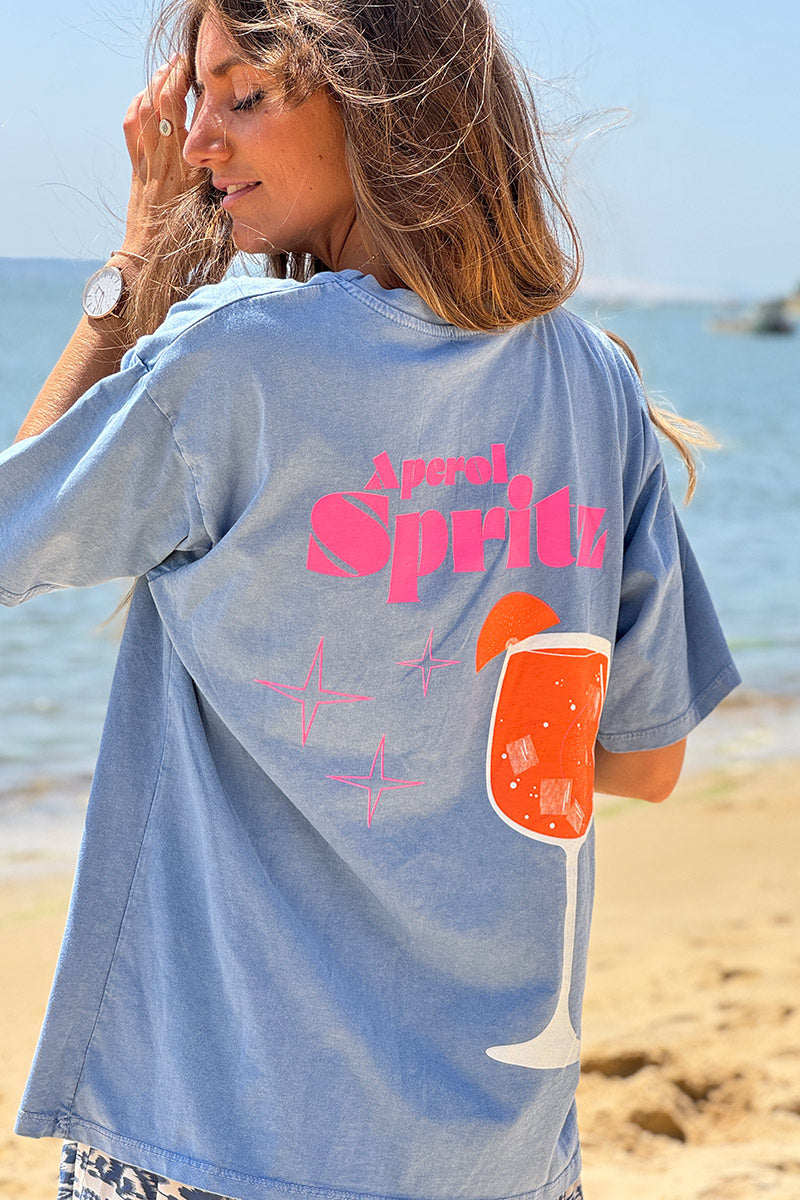 Dusty Blue Aperol Spritz Tee
