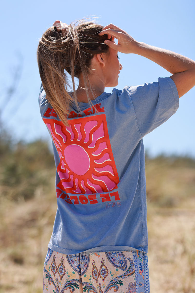 Blue Le Soleil Jersey Tee