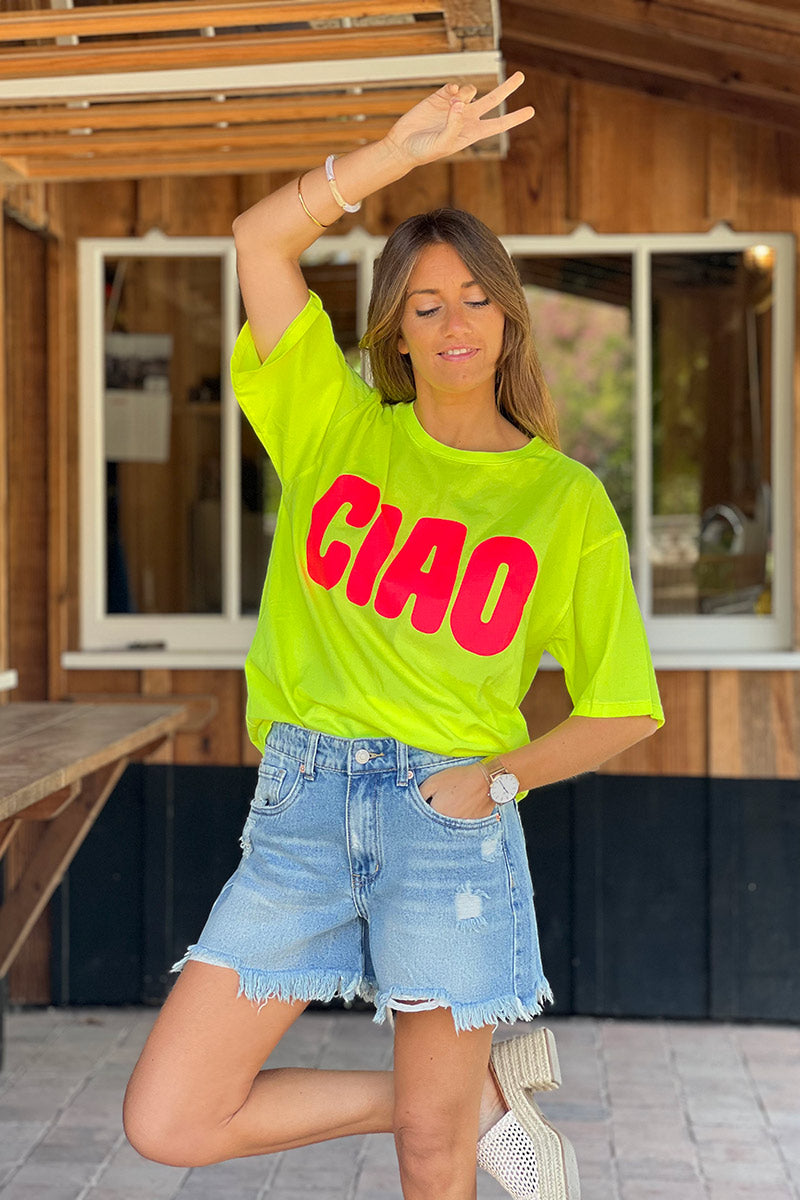 Yellow CIAO Tee