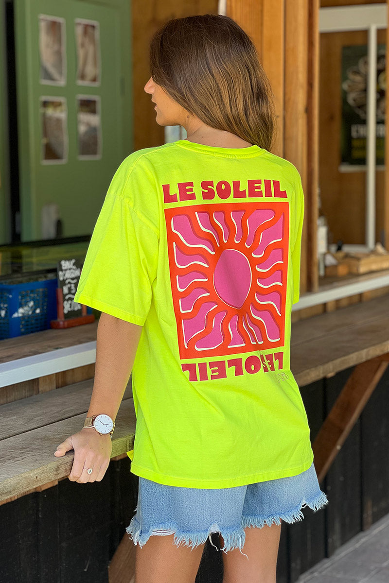 Lime Green Le Soleil Jersey Tee