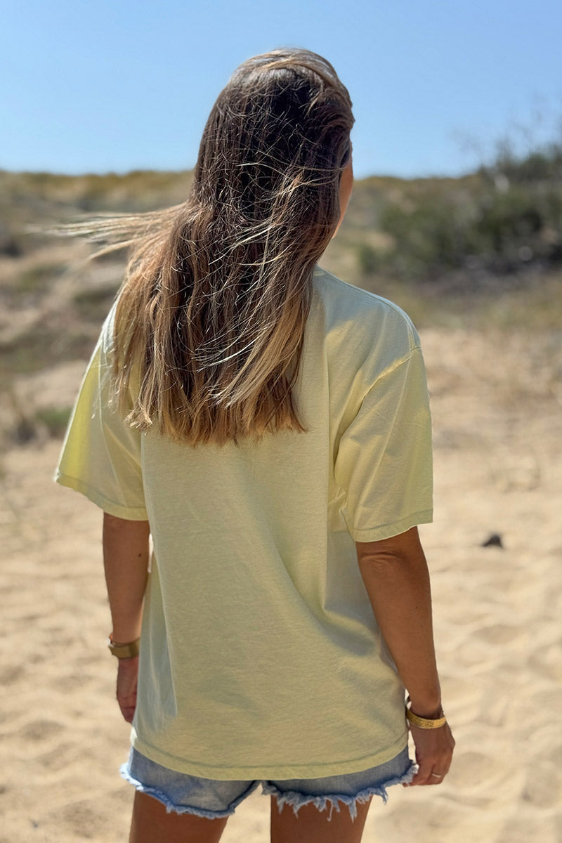 Butter Yellow “CIAO” Italian Tee