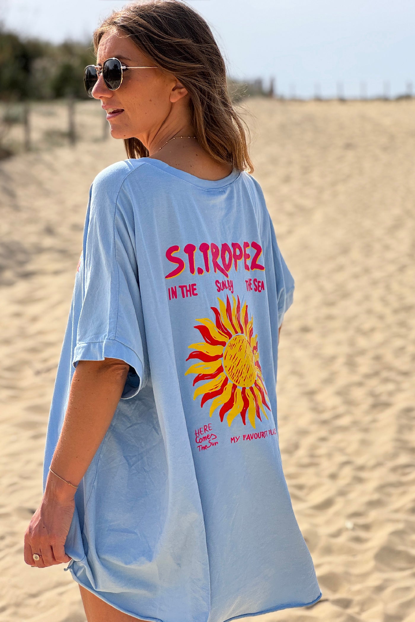 Blue St. Tropez Sun Vintage T-Shirt