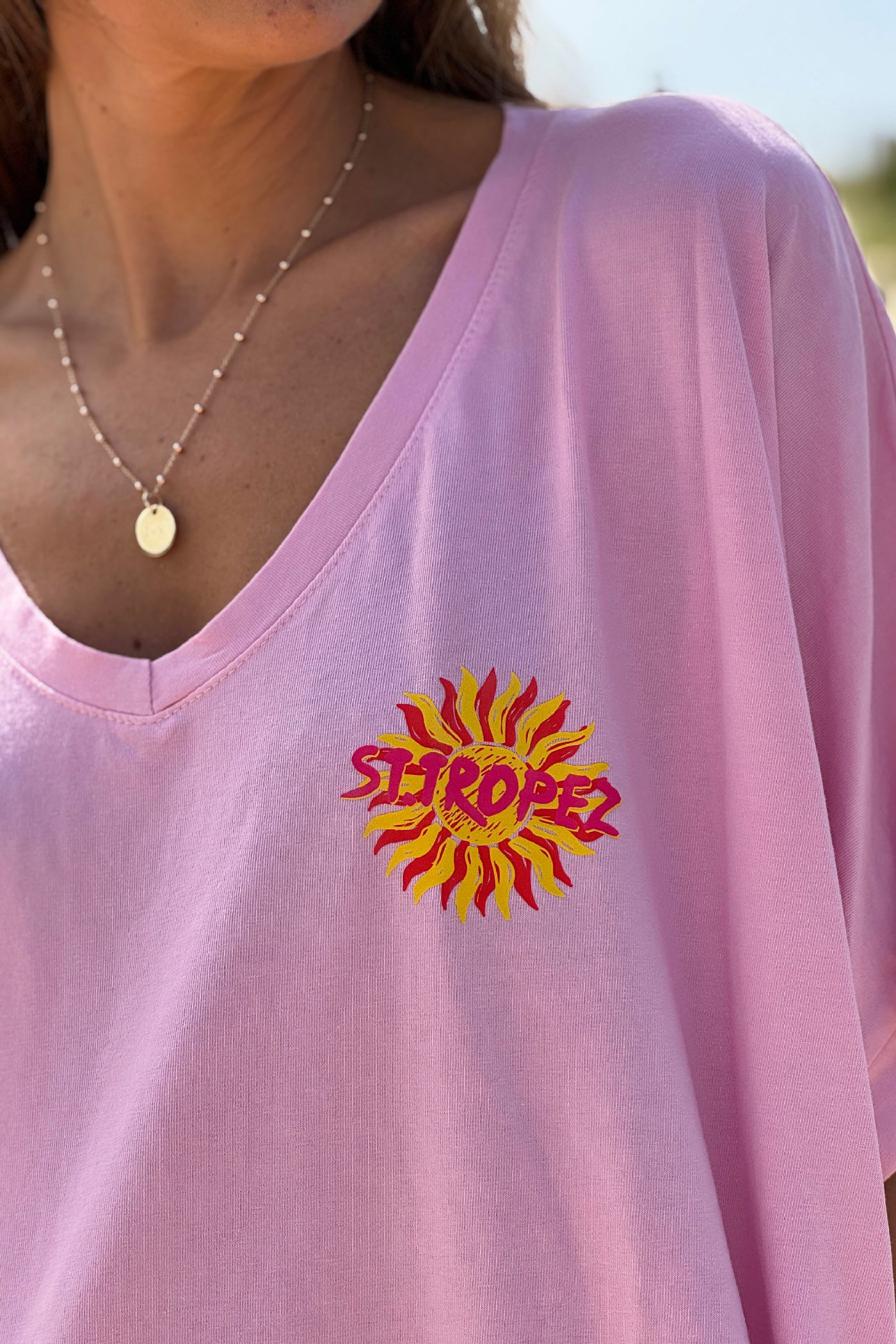 Pink St. Tropez Sun Vintage T-Shirt