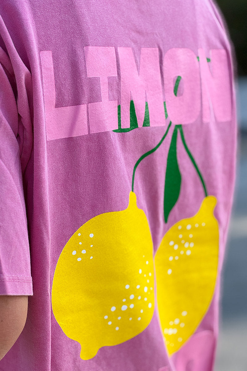 Pink Jersey Knit Limoncello Tee