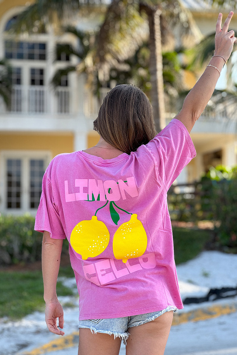 Pink Jersey Knit Limoncello Tee