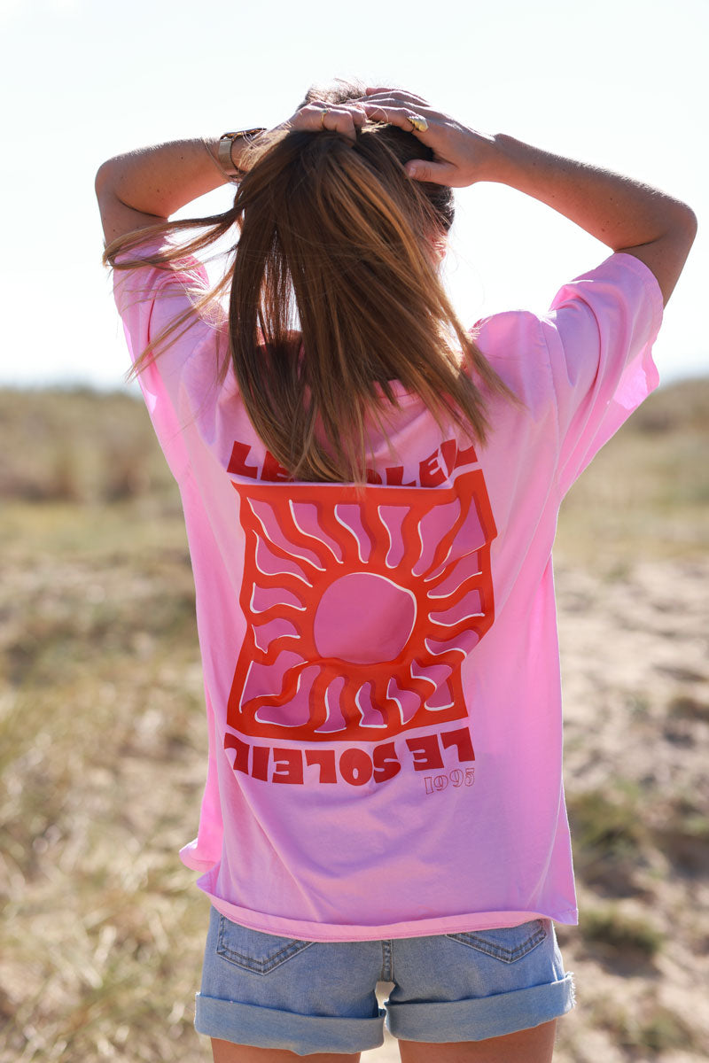 Light Pink Le Soleil Jersey Tee