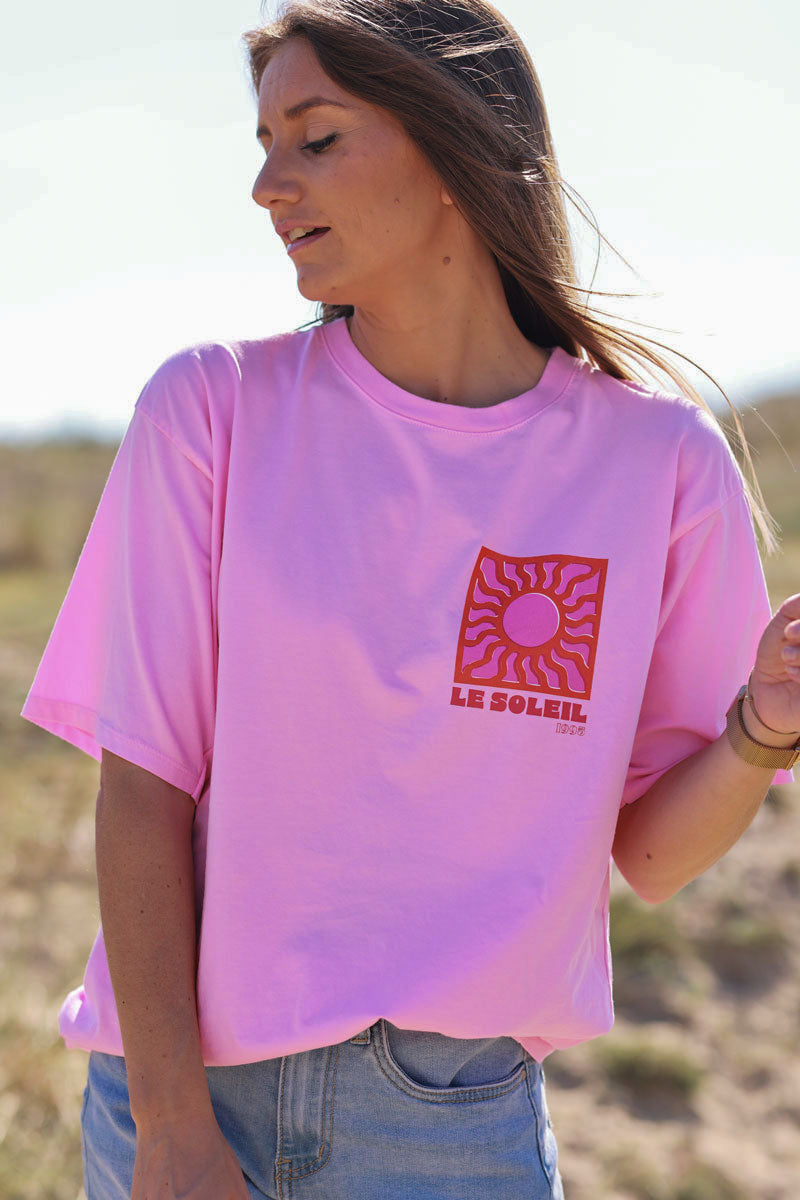 Light Pink Le Soleil Jersey Tee