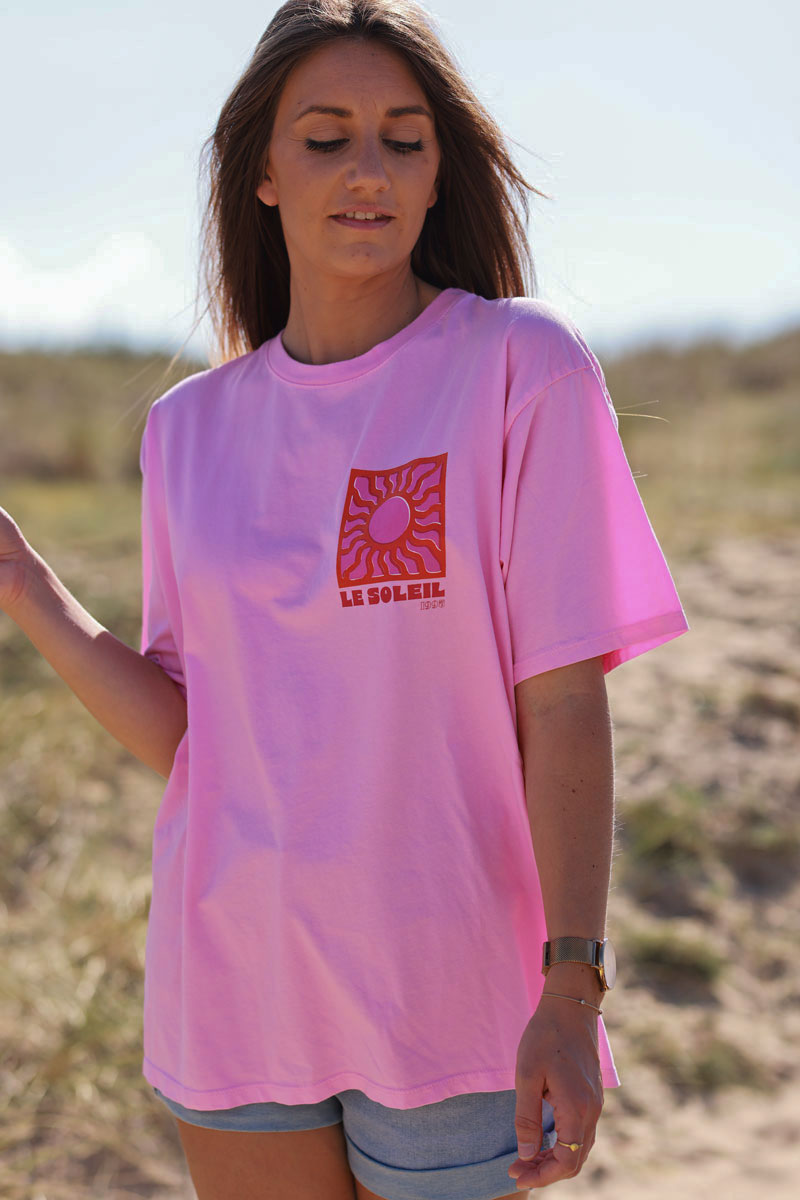 Light Pink Le Soleil Jersey Tee