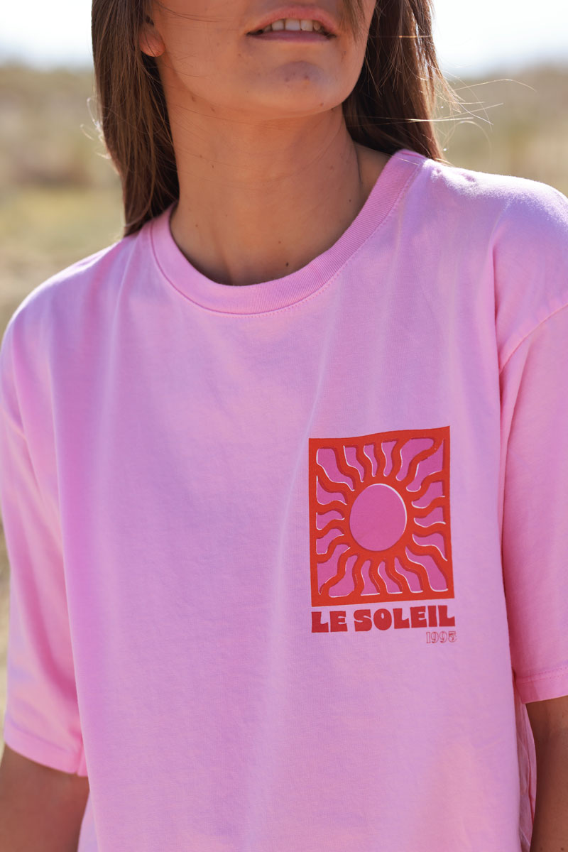 Light Pink Le Soleil Jersey Tee