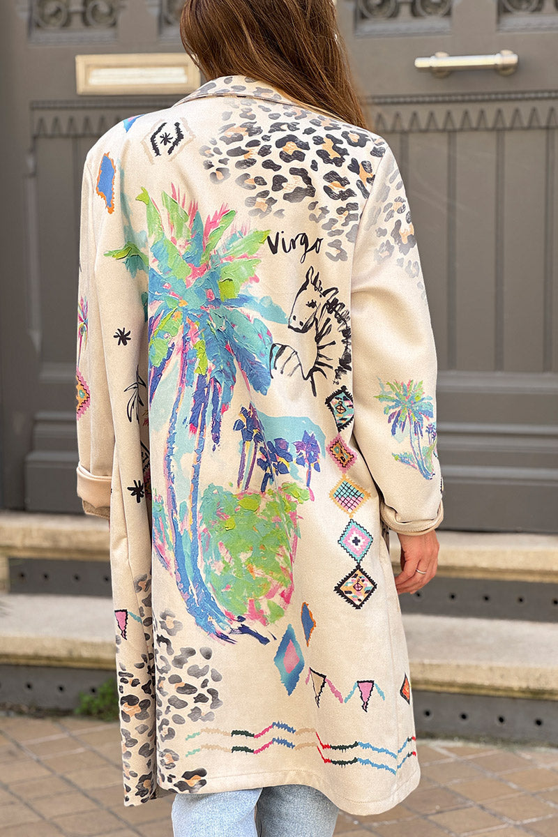 Cream Tropical Dreams Duster Jacket