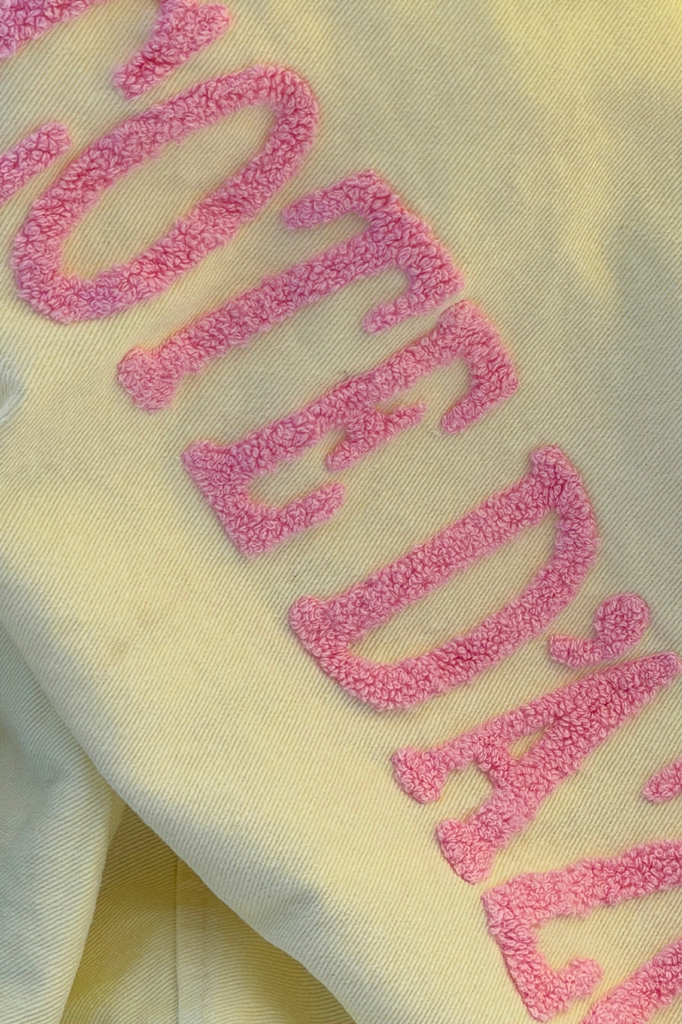 Butter Yellow Cote D’Azur Cropped Denim Jacket
