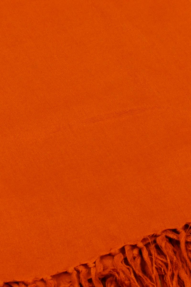 grand paréo brique uni couleur rouge orange serviette plage vacance 002