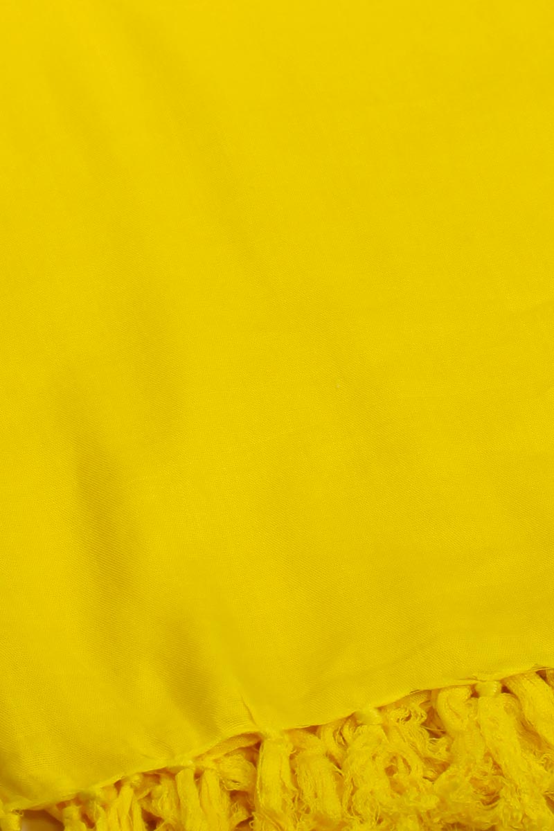 grand paréo coloré jaune citron uni serviette plage couleur pastel vacance 007