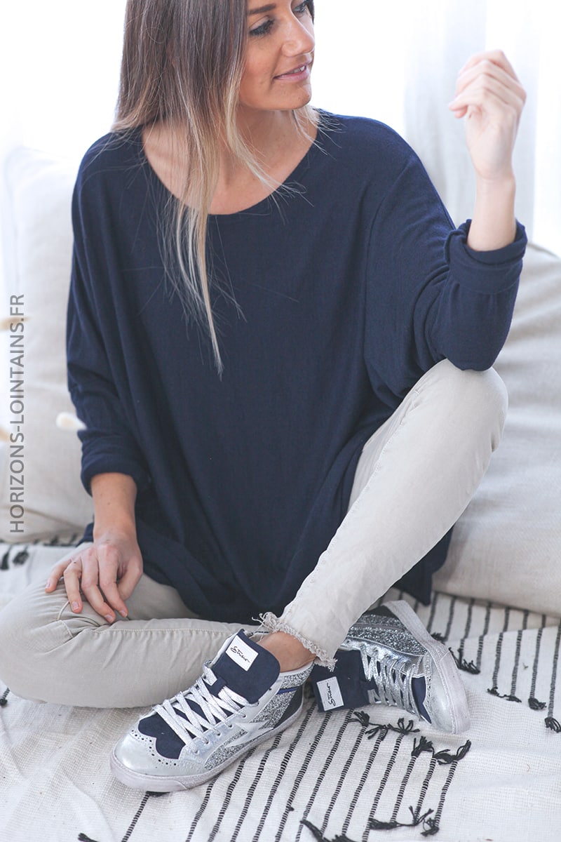 Oversized on sale navy jumper